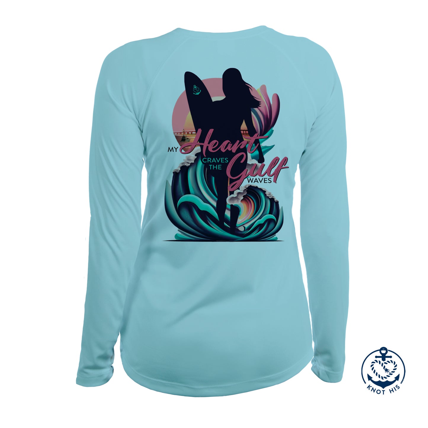 Graphic Gulf Waves Long sleeve UV 50+