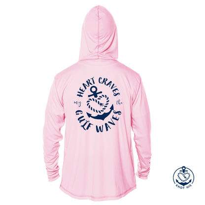 Youth - Long Sleeve UV 50+ with hood - Gulf Waves