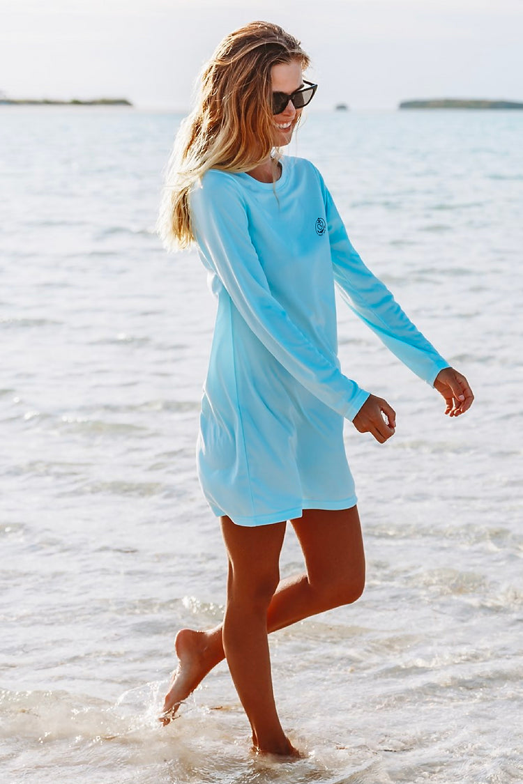 Graphic Gulf Waves UV Dress